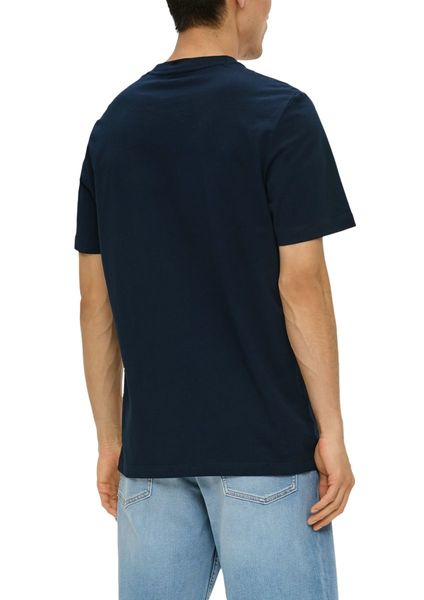 s.Oliver Red Label T-shirt avec impression sur le devant - bleu (59D0)