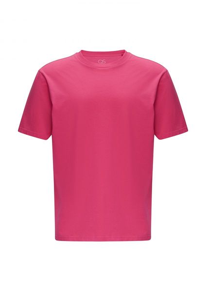 Q/S designed by T-Shirt mit Rippblende - pink (4465)