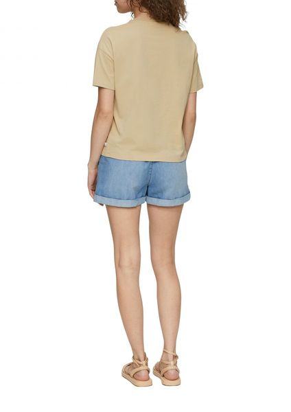 Q/S designed by T-shirt coupe ample - beige (83D0)