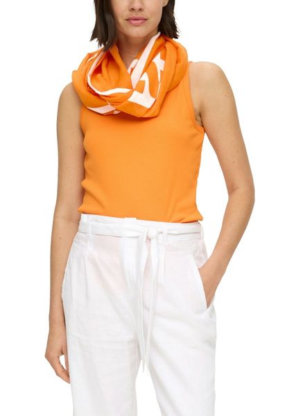 s.Oliver Red Label Cotton loop scarf - orange (23D2)