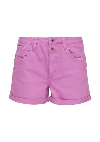 Q/S designed by Slim Fit: Jeans-Short Abby - lila (4721)