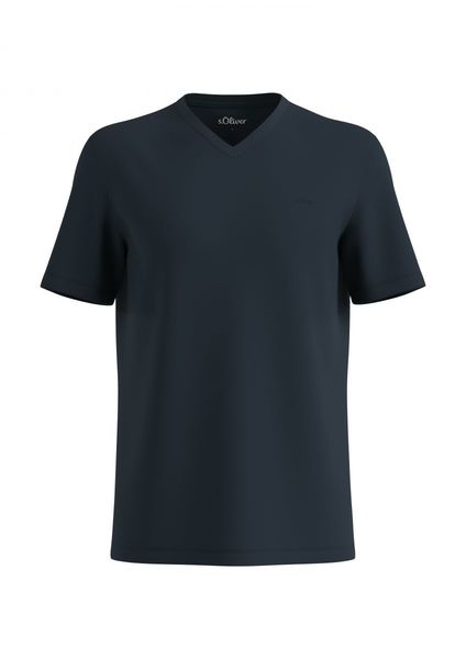 s.Oliver Red Label T-Shirt mit V-Ausschnitt   - blau (5978)