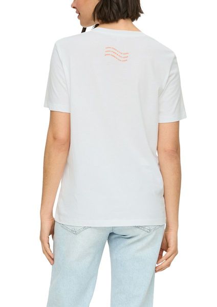 s.Oliver Red Label T-Shirt aus Baumwolle - weiß (01E0)