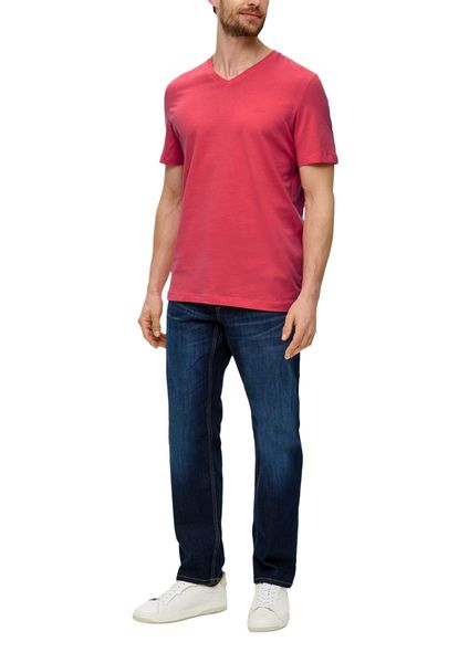 s.Oliver Red Label T-Shirt mit V-Ausschnitt   - rot (3310)