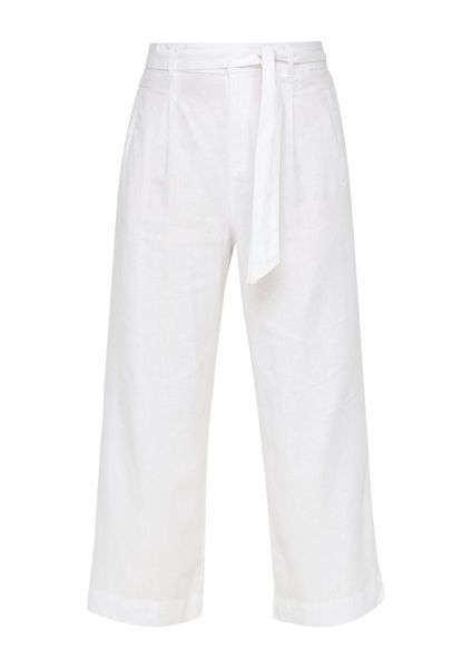 s.Oliver Red Label Linen blend culottes   - white (0100)