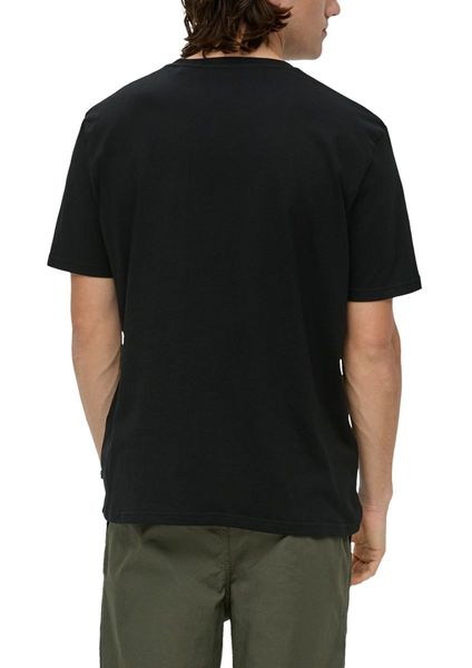 Q/S designed by T-shirt with printed label - black (99D1)