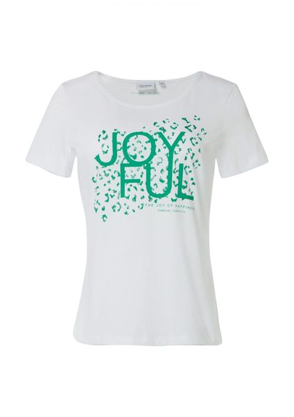 comma T-shirt avec imprimé sur le devant - blanc (01E6)