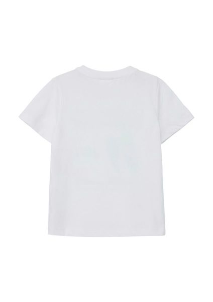 s.Oliver Red Label T-shirt with graphic print   - white (0100)