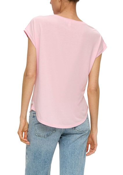 Q/S designed by T-shirt ample en mélange de lyocell - rose (4103)