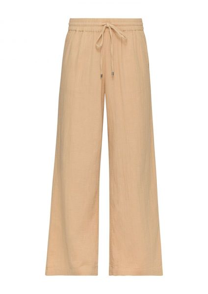 Q/S designed by Relaxed : pantalon en mousseline - beige (8312)