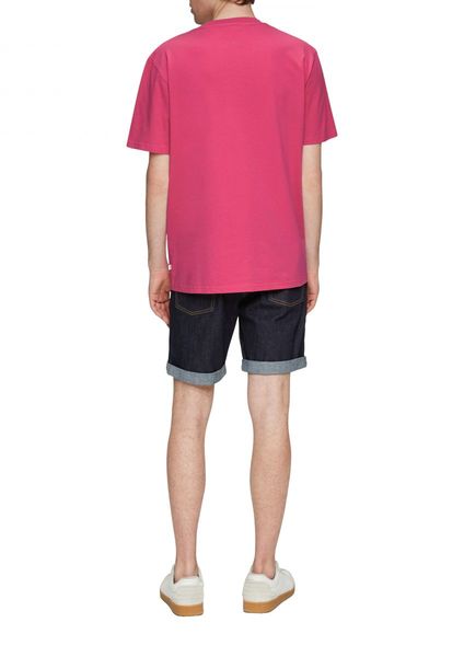 Q/S designed by T-shirt with ribbed trim - pink (4465)