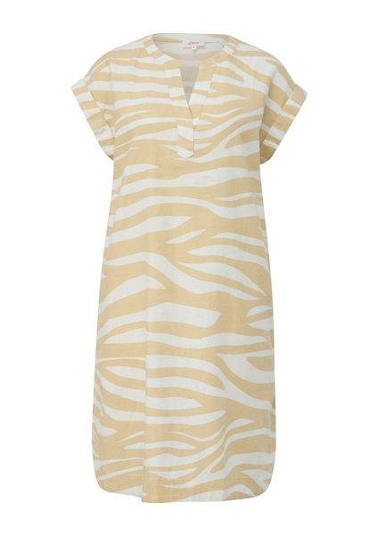 s.Oliver Red Label Kleid mit Tunik-Ausschnitt - beige (81A0)