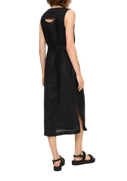 s.Oliver Red Label Linen dress with elastic waistband   - black (9999)