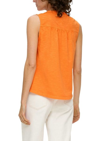s.Oliver Red Label Ärmelloses Shirt mit Tunika-Ausschnitt  - orange (2310)