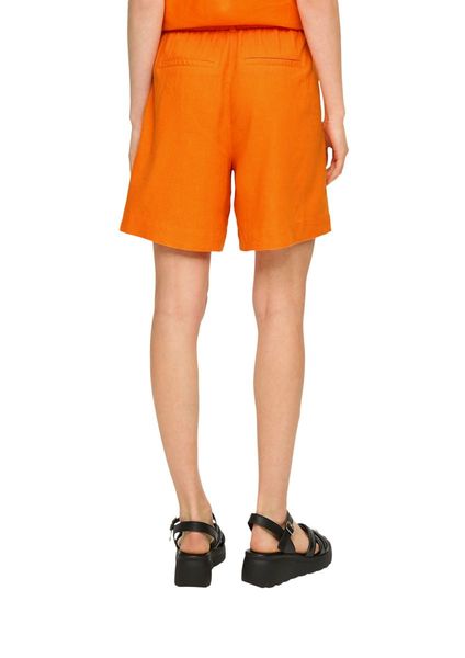 s.Oliver Red Label Relaxed: Shorts aus Leinenmix - orange (2310)