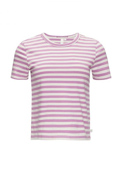 Q/S designed by T-shirt in a striped pattern - purple (47G0)