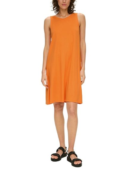 s.Oliver Red Label Dress with round neckline - orange (2310)