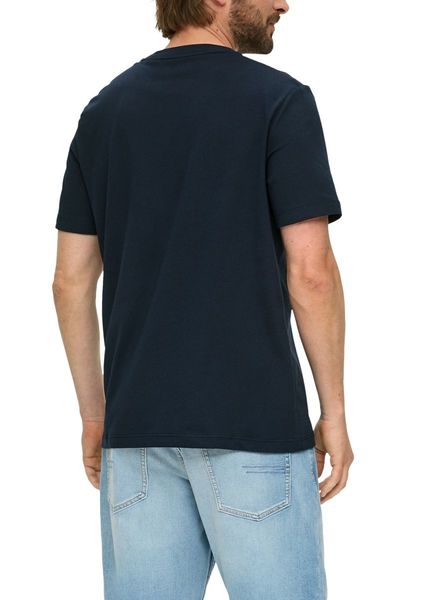 s.Oliver Red Label T-shirt avec impression sur le devant - bleu (59D3)