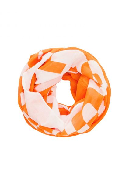 s.Oliver Red Label Cotton loop scarf - orange (23D2)