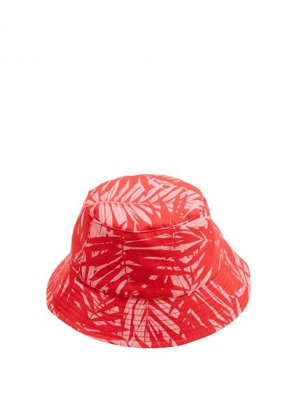 s.Oliver Red Label Bucket hat with all-over print - red (33A2)