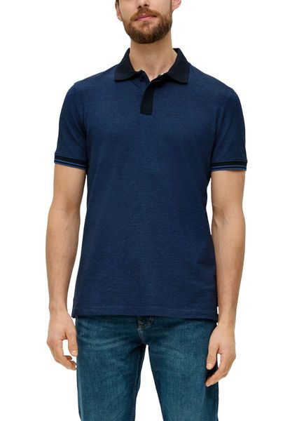 s.Oliver Red Label Cotton blend polo shirt  - blue (56W2)