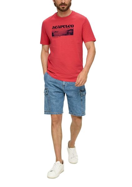 s.Oliver Red Label T-shirt with front print - red (33D2)