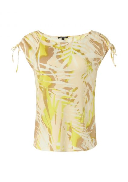 comma Sleeveless T-shirt with tie details - yellow (12A9)