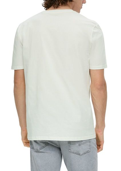 Q/S designed by T-shirt with printed label - white (01D1)