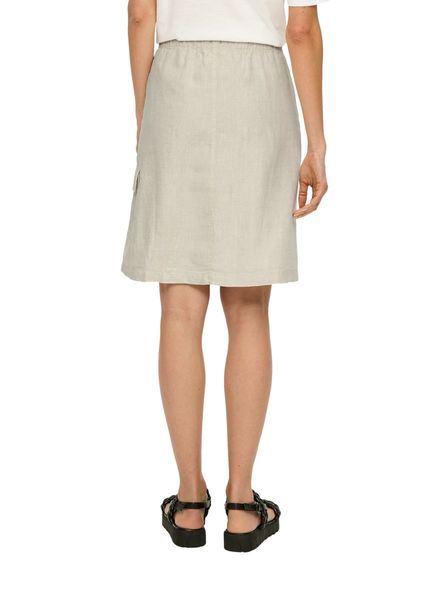 s.Oliver Red Label Linen midi skirt - beige (8105)