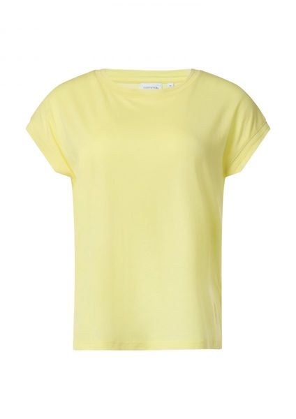 comma T-shirt en mélange de lyocell - jaune (1172)