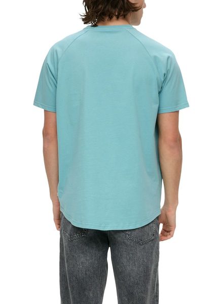 Q/S designed by T-shirt classique en pur coton - bleu (6134)