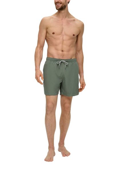s.Oliver Red Label Regular: Swim shorts with slit pockets   - green (7814)