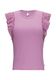 Q/S designed by Top with flounces and eyelet embroidery - purple (4721)