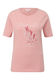 s.Oliver Red Label T-shirt with front print  - pink (42D1)