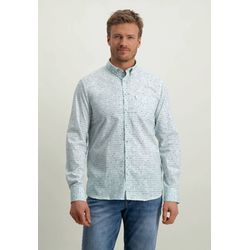State of Art Shirt with geometric print - blue (5611)