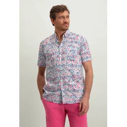 State of Art Regular fit: short sleeve shirt - white/pink/blue (1143)