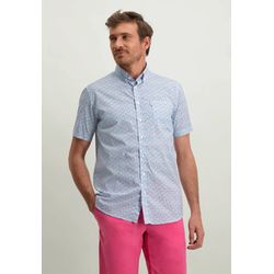 State of Art Regular fit: short sleeve shirt - white/red/blue (1143)