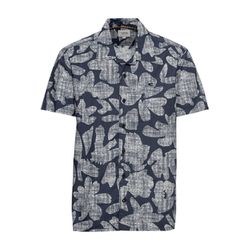 Camel active Shortsleeve shirt with allover-print - blue (47)