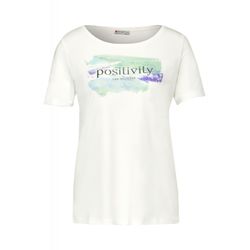 Street One T-shirt with print - white (30108)