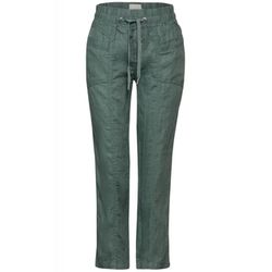 Street One Jogg pants Linen pants - green (14518)