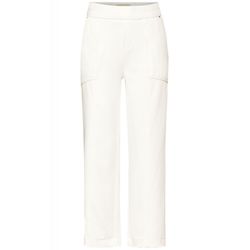Street One Techno stretch twill trousers - white (10108)