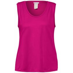 Street One travel top with pleats - pink (15755)