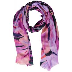 Street One Long scarf with print - pink (33516)