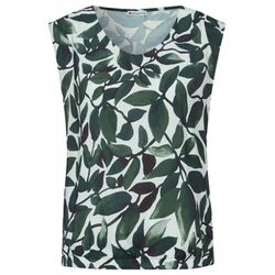 Street One Top with print - green (33825)