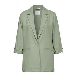 Street One Long blazer with turn-up - green (15816)