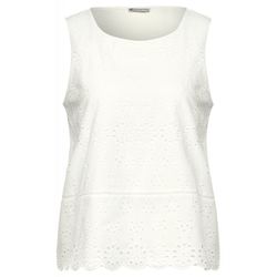 Street One Top with embroidery - white (10108)