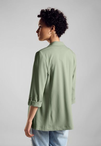 Street One Long blazer with turn-up - green (15816)