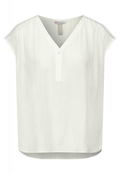 Street One Blouse shirt with texture - white (10108)