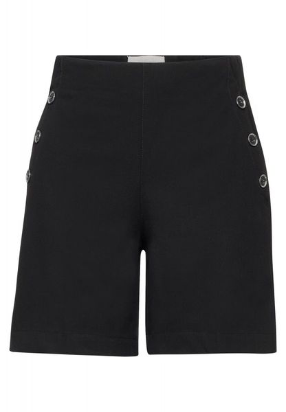 Street One Bermuda shorts with buttons - black (10001)