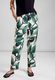 Street One Trousers with floral print - green (33825)